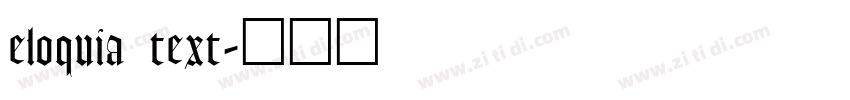 eloquia text字体转换